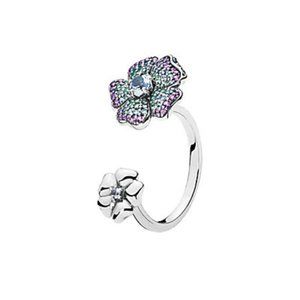 Pandora - Silver & Multi- Colored Glorious Bloom
